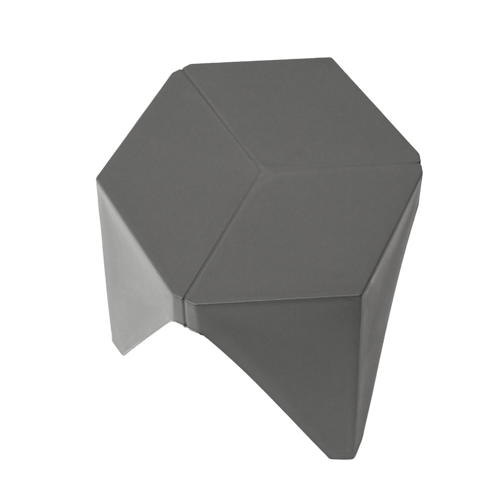 Puzzle Design Stackable Plastic Stools 45cm Grey (Set of 4)