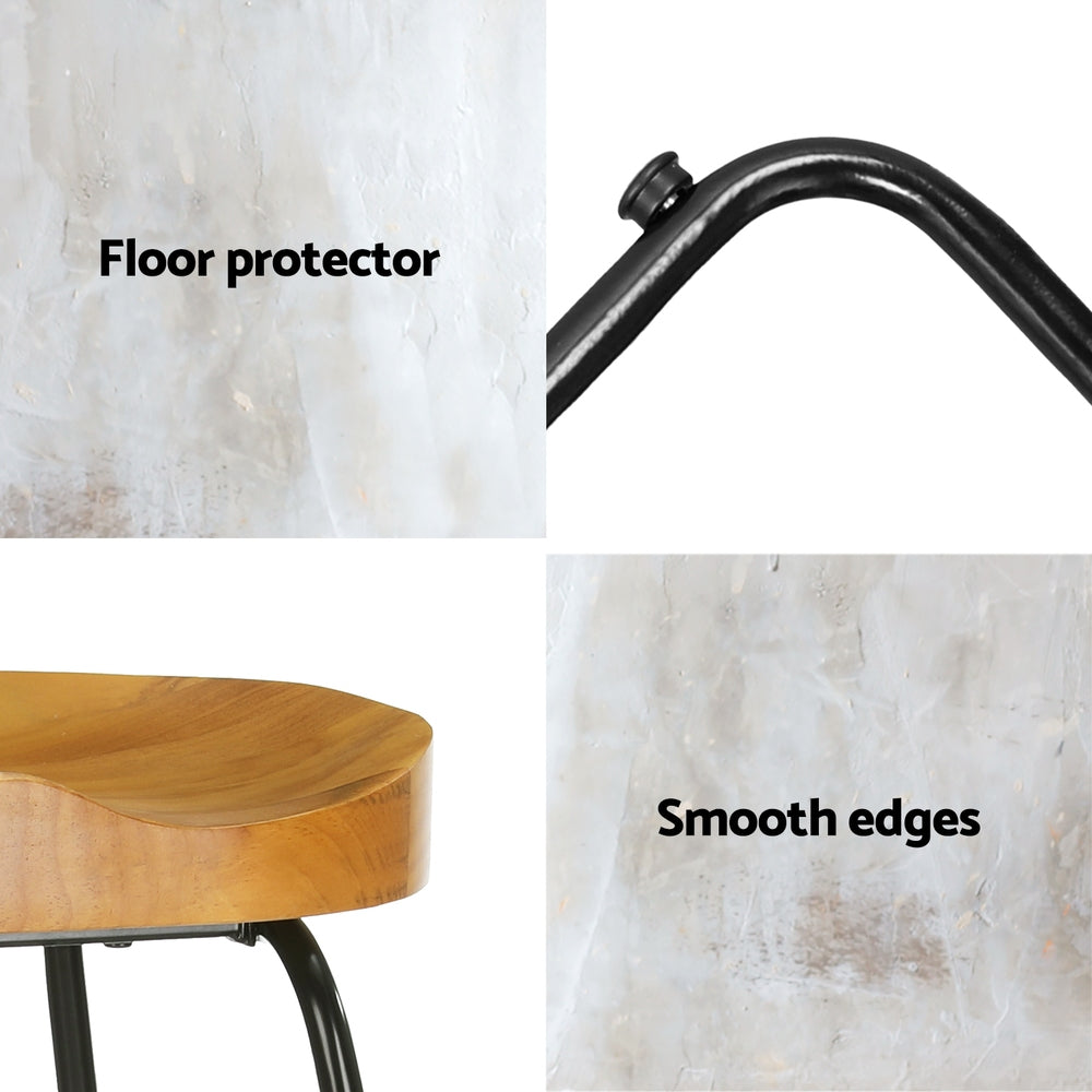 Set of 2 Tractor Seat Bar Stools 65cm