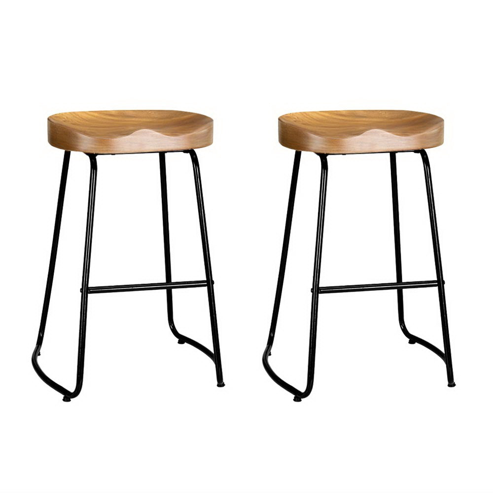 Set of 2 Tractor Seat Bar Stools 65cm
