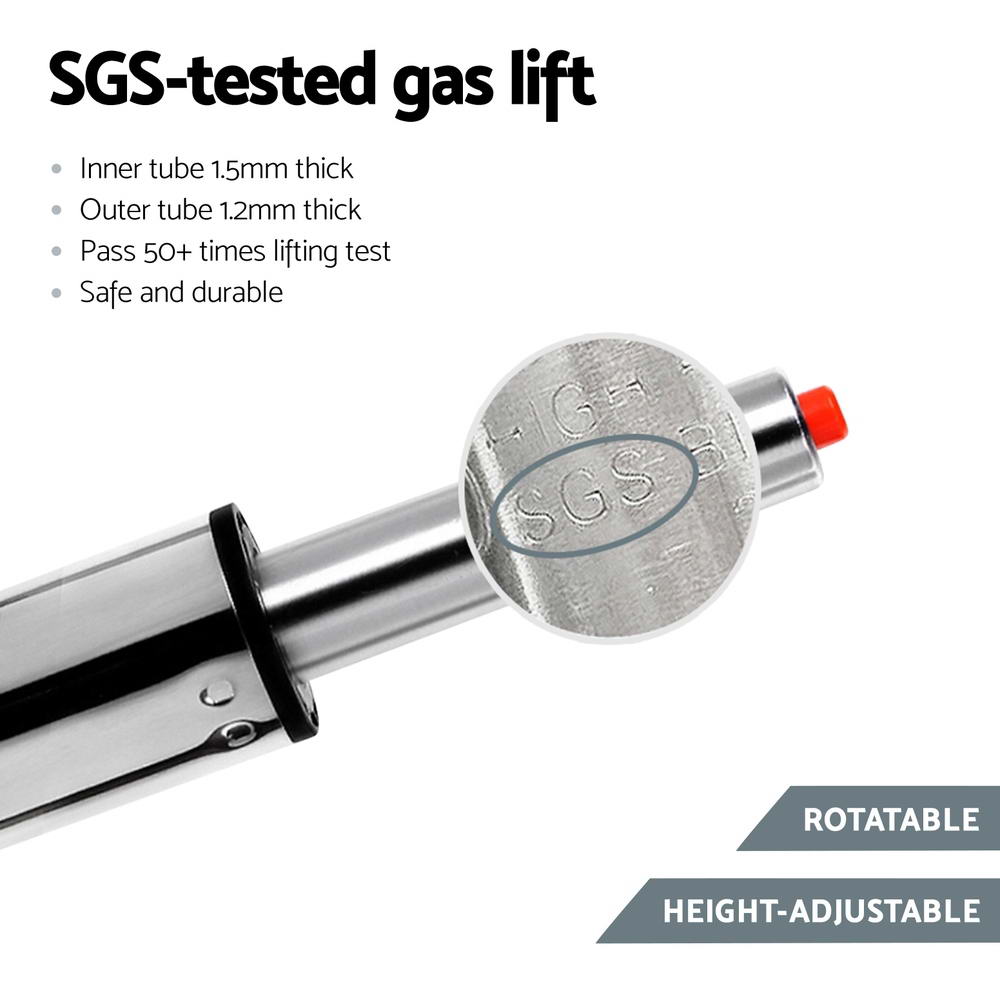 Gas lift with SGS testing details on a white background
