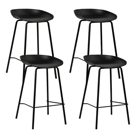 Bree Breakfast Bar Stools 67cm Black (Set of 4) - Barstool Express