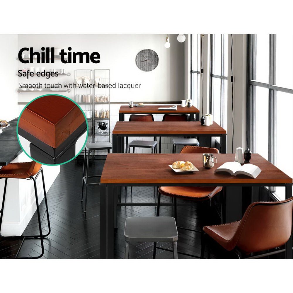 High Bar Table for Kitchen or Dining 103cm Brown - Barstool Express