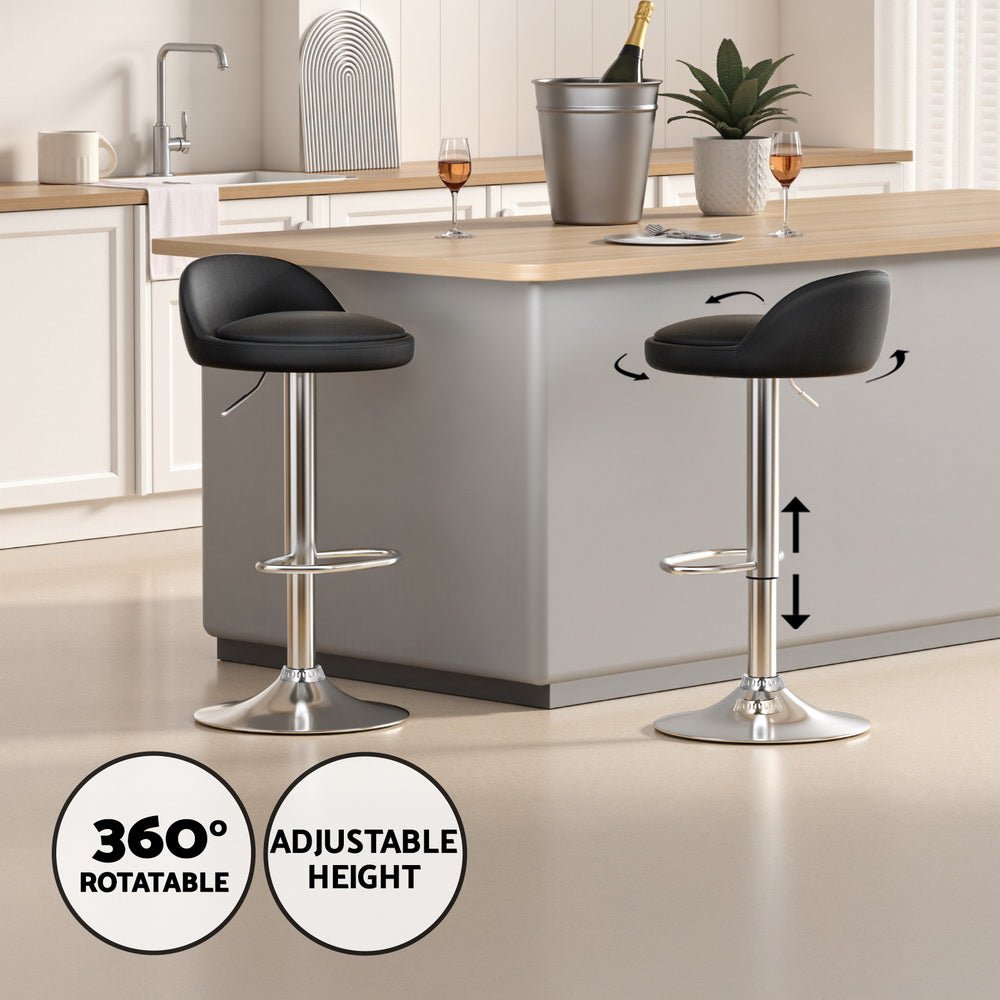 York Adjustable Bar Table and Stools Set Black (3 Piece) - Barstool Express