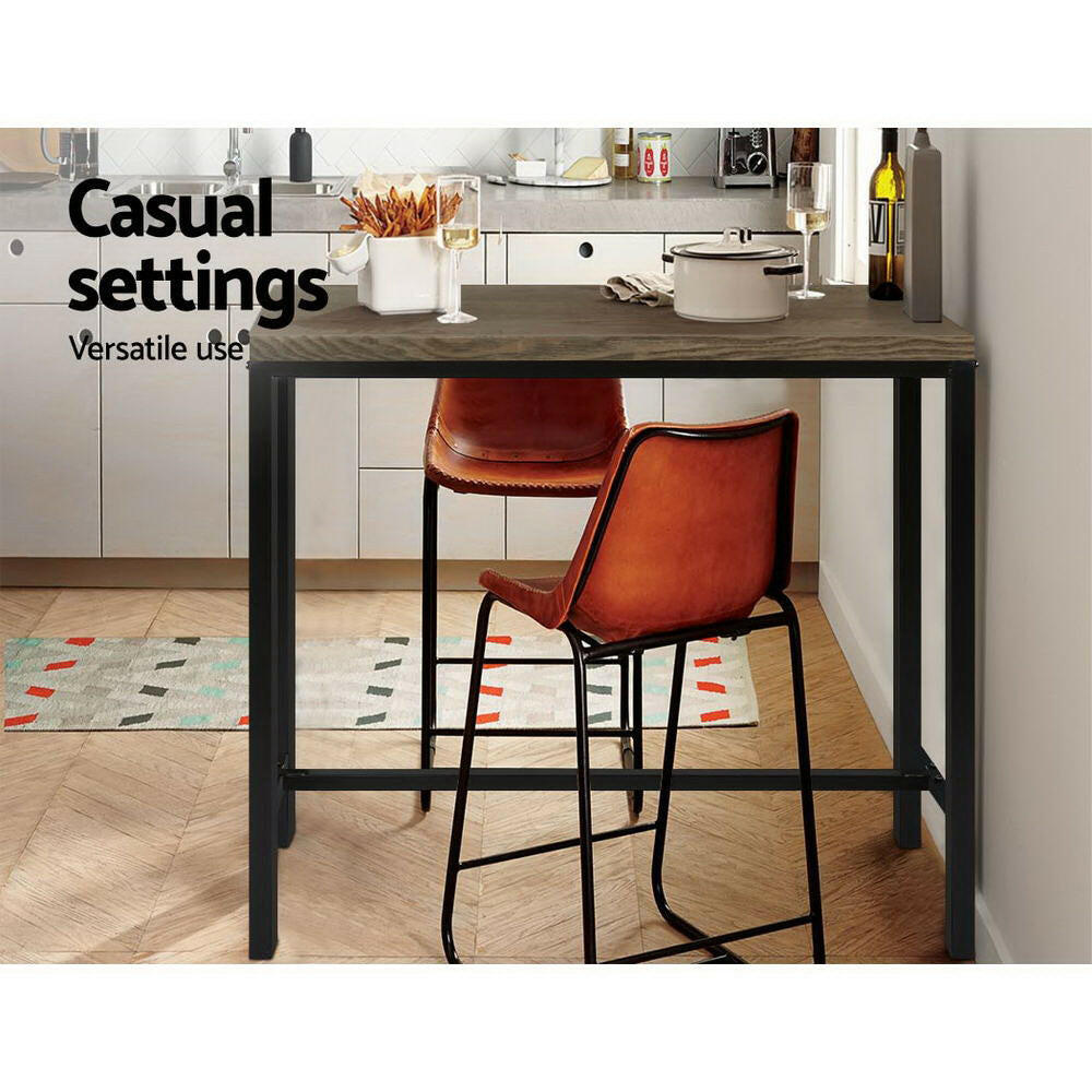 High Bar Table for Kitchen or Dining 103cm Dark Brown - Barstool Express