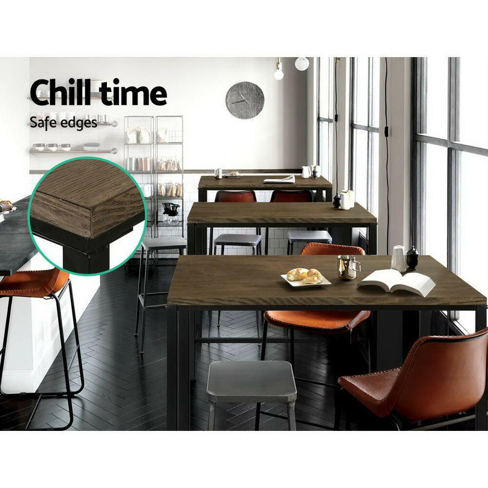 High Bar Table for Kitchen or Dining 103cm Dark Brown - Barstool Express