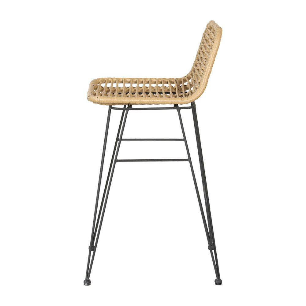 Wicker Bar Stools 68cm Natural (Set of 2) - Barstool Express