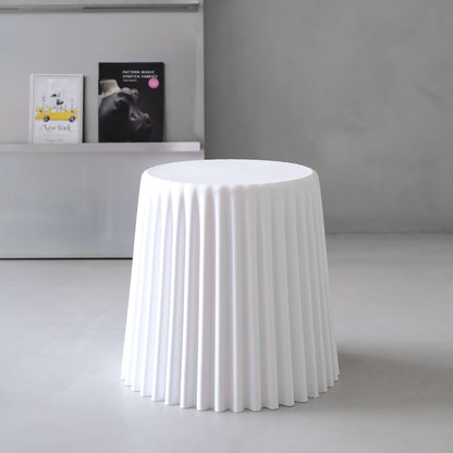Cupcake Design Stackable Plastic Stools 43.5cm White (Set of 4)