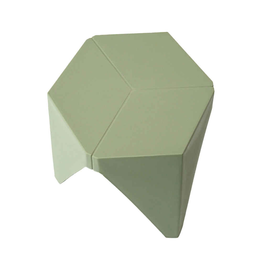 Puzzle Design Stackable Plastic Stools 45cm Green (Set of 4)