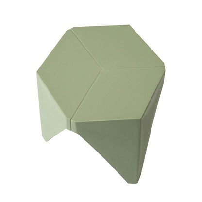 Puzzle Design Stackable Plastic Stools 45cm Green (Set of 4)