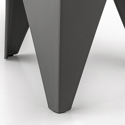 Puzzle Design Stackable Plastic Stools 45cm Grey (Set of 4)