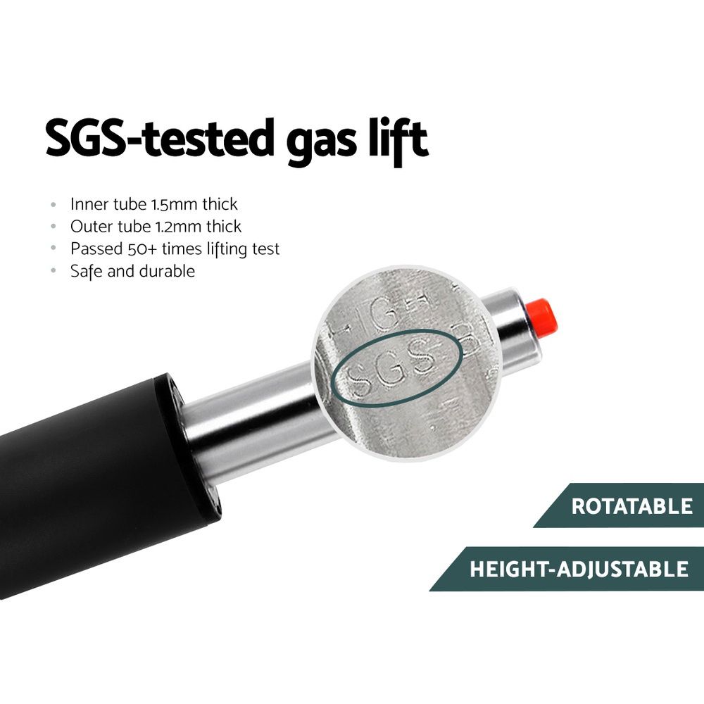 Gas lift with SGS certification on a white background