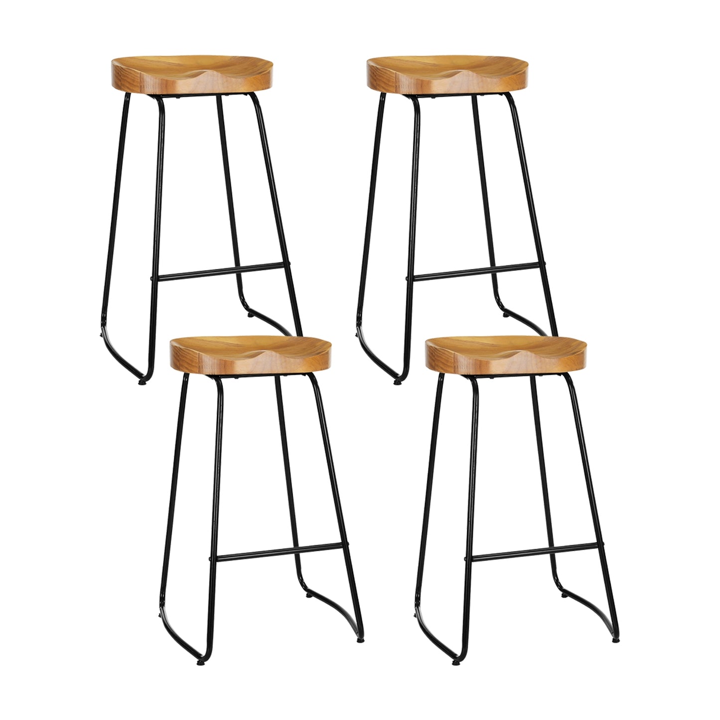 Set of 4 Tractor Seat Bar Stools 75cm