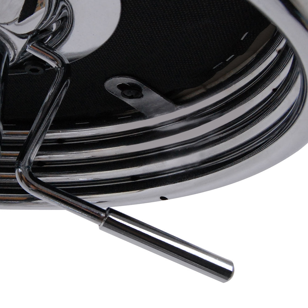 2 x Leather Swivel Bar Stools Chrome and Black