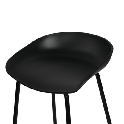 Bree Breakfast Bar Stools 67cm Black (Set of 2) - Barstool Express