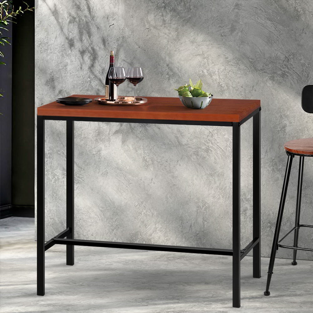 High Bar Table for Kitchen or Dining 103cm Brown - Barstool Express