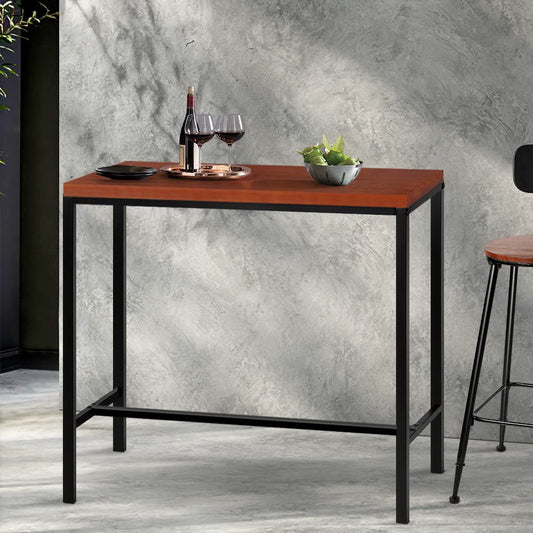 High Bar Table for Kitchen or Dining 103cm Brown - Barstool Express