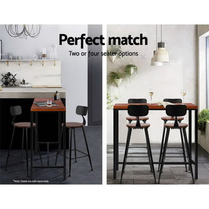 High Bar Table for Kitchen or Dining 103cm Brown - Barstool Express