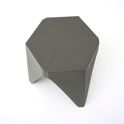 Puzzle Design Stackable Plastic Stools 45cm Grey (Set of 2) - Barstool Express