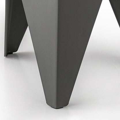 Puzzle Design Stackable Plastic Stools 45cm Grey (Set of 4) - Barstool Express