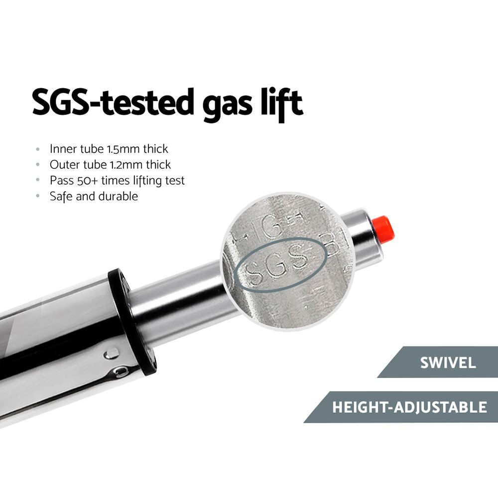 Gas lift with SGS marking on a white background