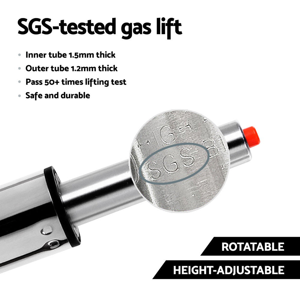 SGS tested gas lift for Sola adjustable bar stool, showing notable and height-adjustable mechanism.