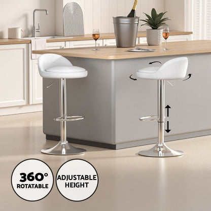 York Adjustable Bar Table and Stools Set White (3 Piece) - Barstool Express