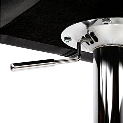 Urban Leather Adjustable Bar Stools Black (Set of 2) - Barstool Express