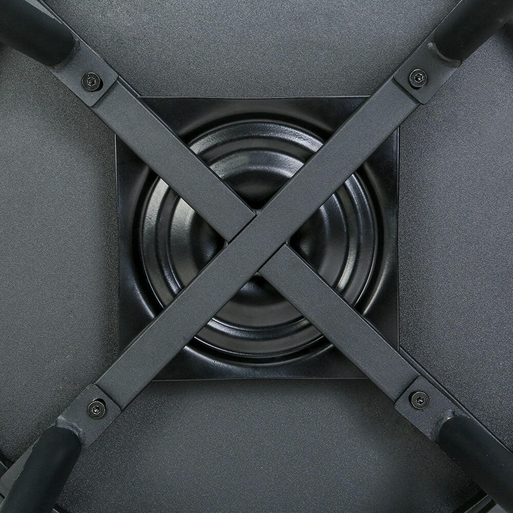Zeke Metal Swivel Bar Stools 70cm Black (Set of 2) - Barstool Express