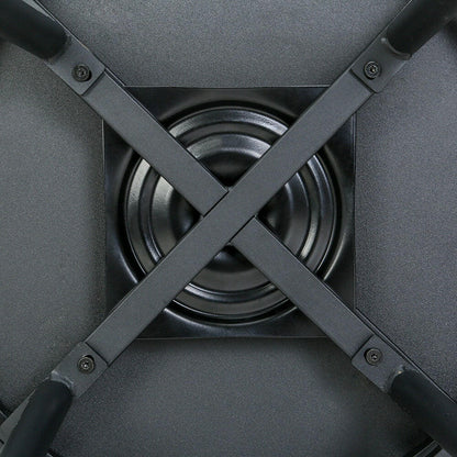 Zeke Metal Swivel Bar Stools 70cm Black (Set of 2) - Barstool Express